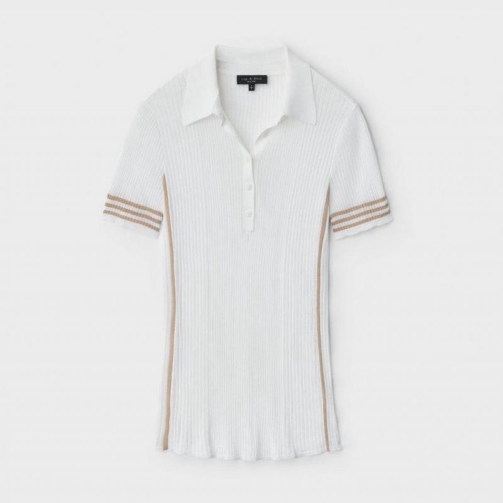 Authentic Rag & Bone Tops & Tunics | Peyton rib polo Bright White – Womens